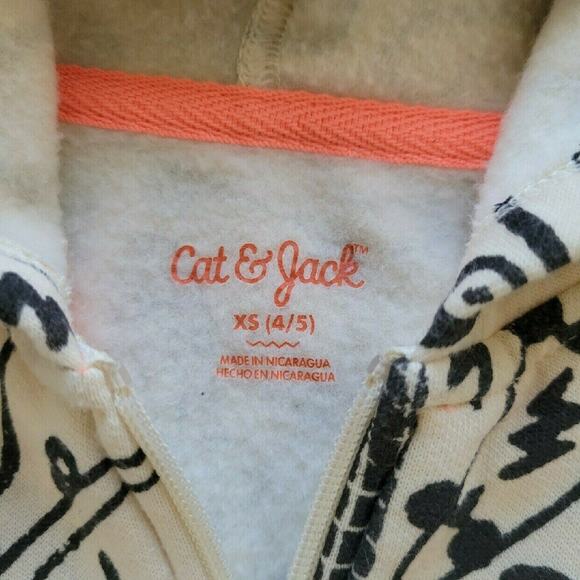 Cat & Jack Skateboard Print Zip-Up Hoodie - Picture 4 of 8